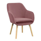 Fauteuil d'appoint en bois d'hévéa 33,5 po H x 26,75 po L