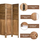 Paravent en Paulownia 4 panneaux 170 cm H x 163 cm L
